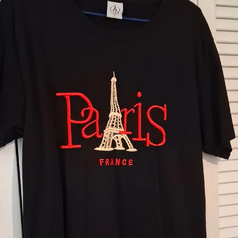 Black Paris France Graphic T-Shirt - Picture 4 of 4